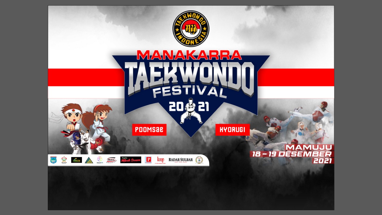 PKTI Mamuju Gelar Manakarra Taekwondo Festival 2021, 100 Atlet Bakal Berlaga
